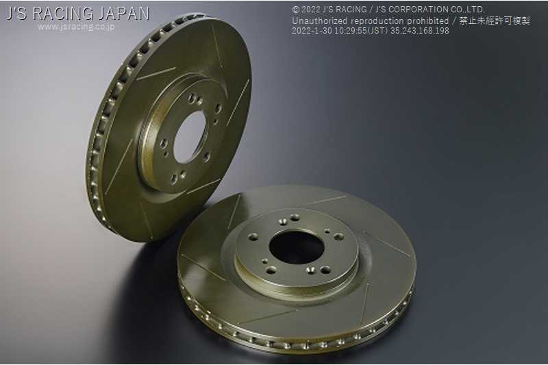 J'S RACING FCR BRAKE ROTOR SLIT FOR HONDA FIT GD1 3 L13A L15A DRF-F1K-FS