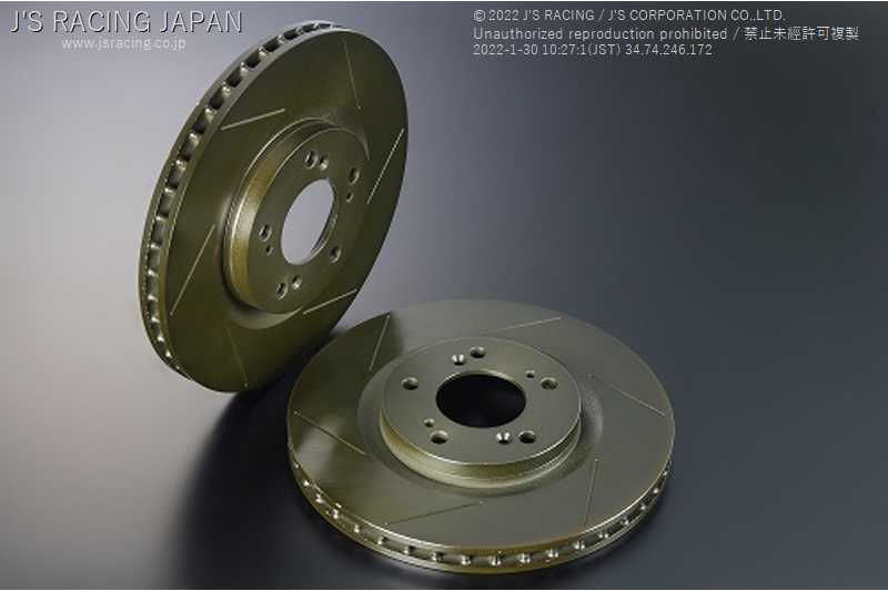 J'S RACING FCR BRAKE ROTOR SLIT FOR HONDA CIVIC FD2 K20A DRF-D2-FS