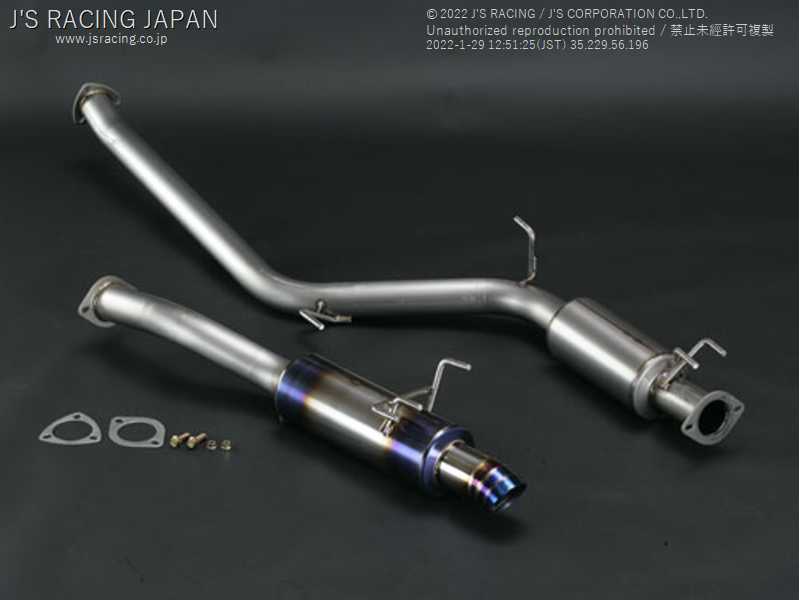 J'S RACING FX-PRO FULL TITANIUM MUFFLER 60RS FOR HONDA CIVIC FD2 K20A FTM-D2-60RS