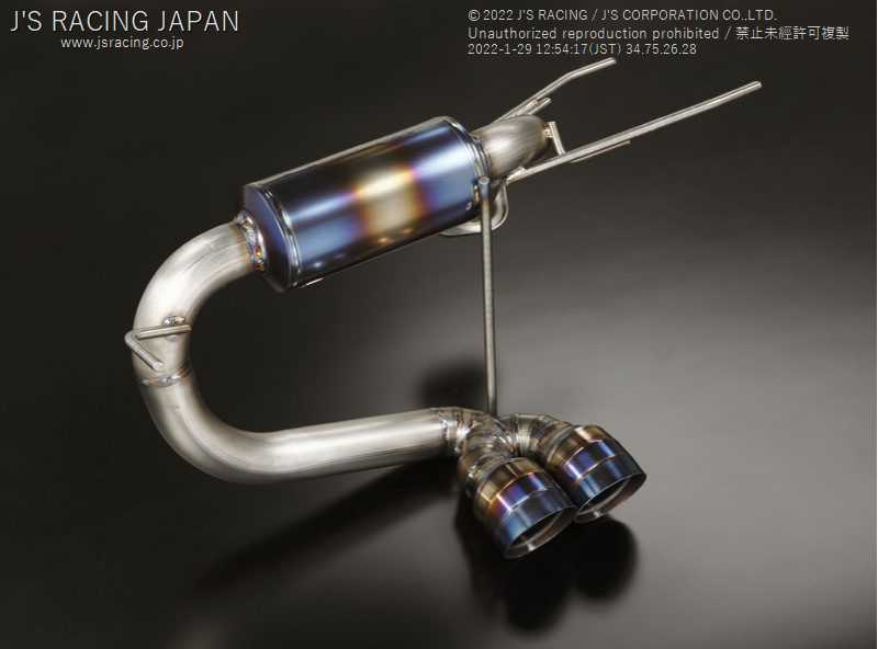 J'S RACING FX-PRO FULL TITANIUM MUFFLER 50RS FOR HONDA S660 JW5 FTM-S6-50RS