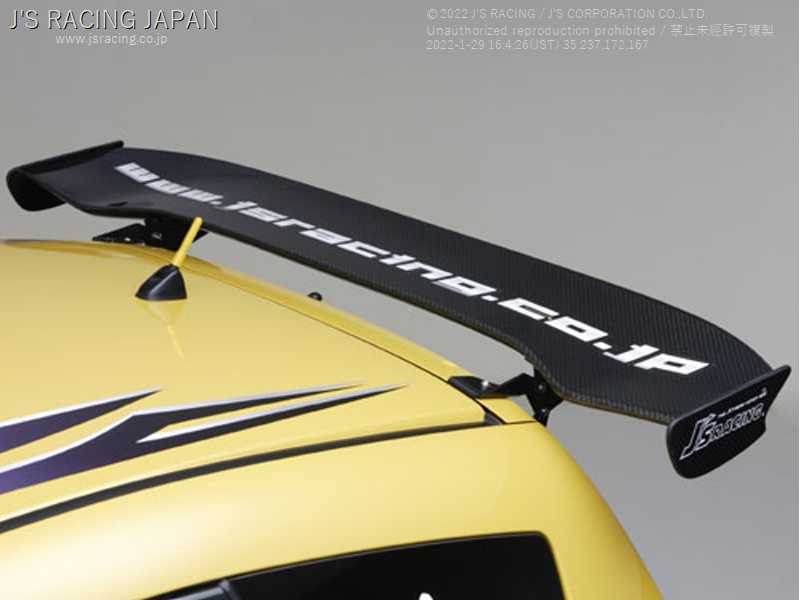 J'S RACING 3D GT-WING WET CARBON FOR HONDA FIT GE DGW-F3-C