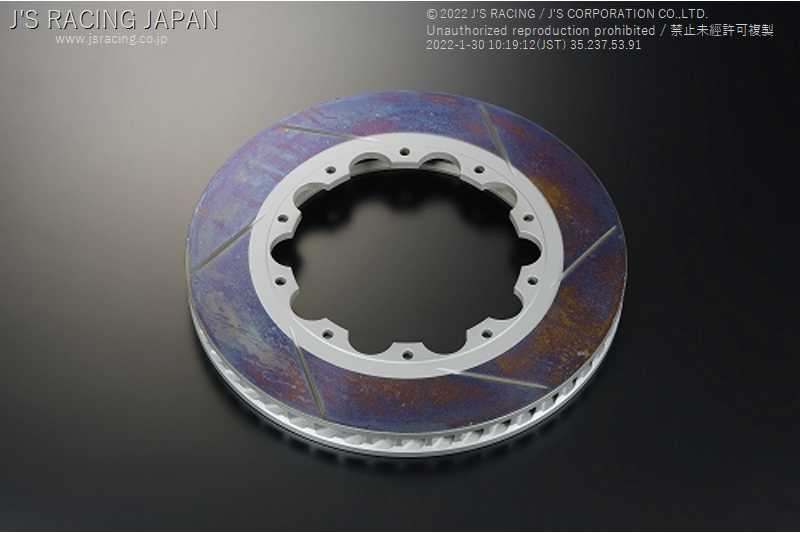 J'S RACING 6-POT CALIPER KIT BRAKE ROTOR LEFT FOR HONDA ACCORD CL7 K20A B6P-E2-RL