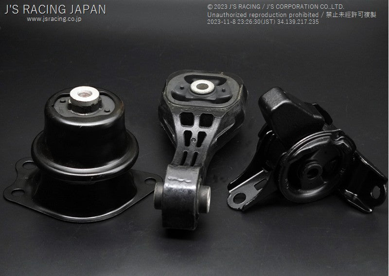 J'S RACING ENGINE AND TRANSMISSION MOUNT SET FOR HONDA FIT RS GE8 CVT L15A EMS-F3-CVT