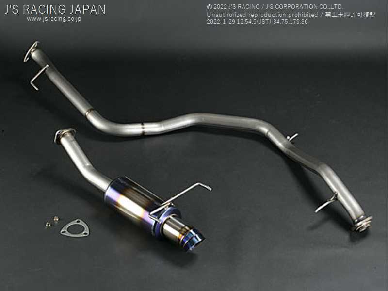 J'S RACING FX-PRO FULL TITANIUM MUFFLER 50RR FOR HONDA CR-Z ZF1 LEA-MF6 FTM-Z1-50RR