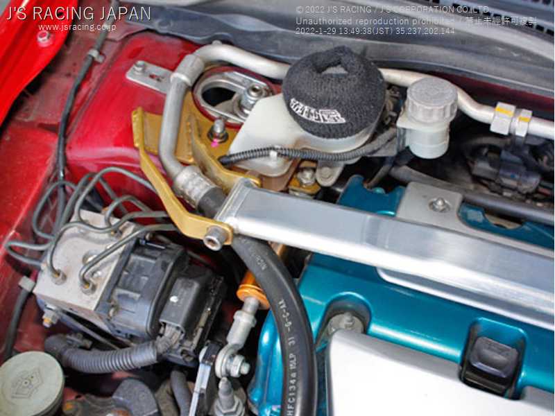 J'S RACING ENGINE TORQUE DAMPER TOWER BAR FOR HONDA CIVIC EP3 K20A ETD-P3-T