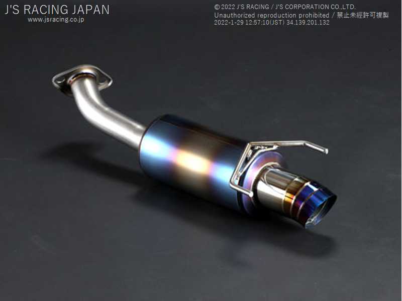 J'S RACING FX-PRO FULL TITANIUM MUFFLER REAR TAIL 50R FOR HONDA BRIO DD1 FTM-DD1-50R
