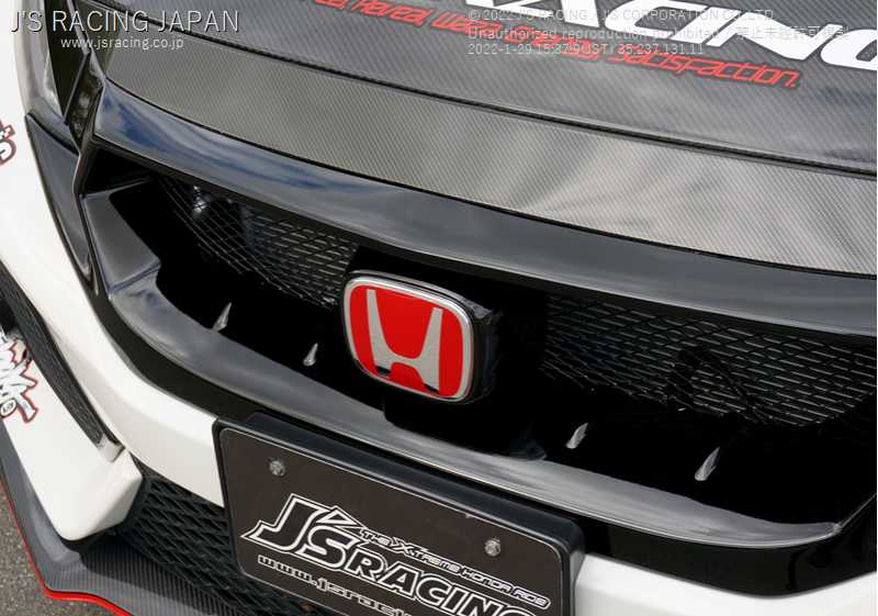 J'S RACING EMBLEM FRONT (H) FOR HONDA CIVIC FK8 75700-TGH-A01
