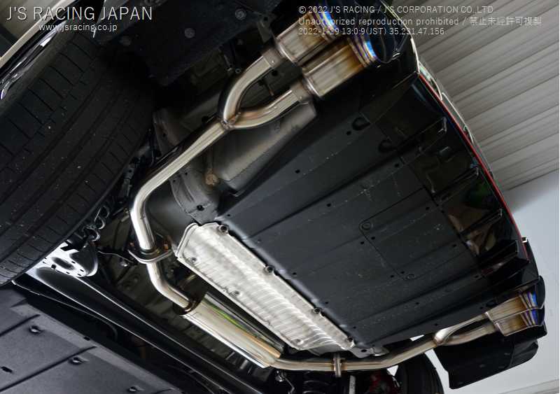 J'S RACING EXHAUST PLUS DUAL 70RS FOR HONDA CIVIC FK2 T304W4-K2-70RS