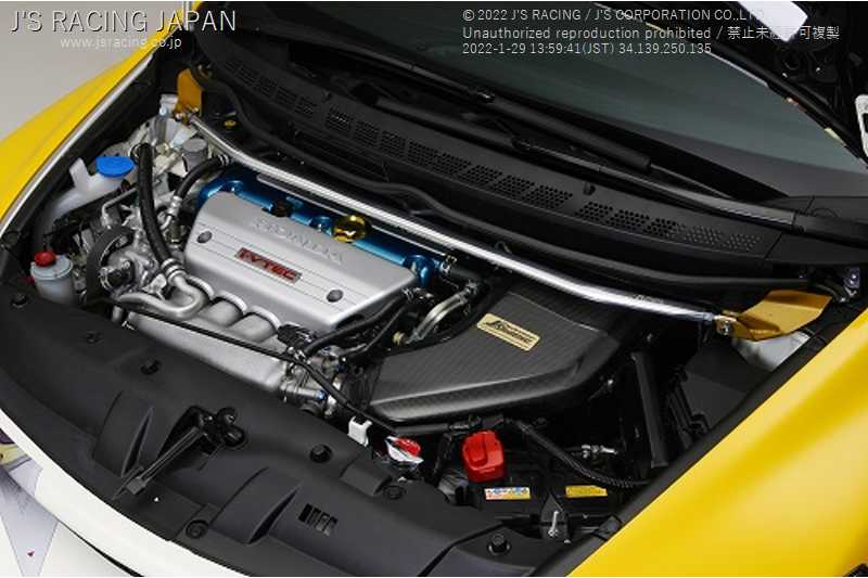 J'S RACING 3D FRONT ALUMINUM STRUT TOWER BAR FOR HONDA CIVIC FD2 K20A TB-D2-F