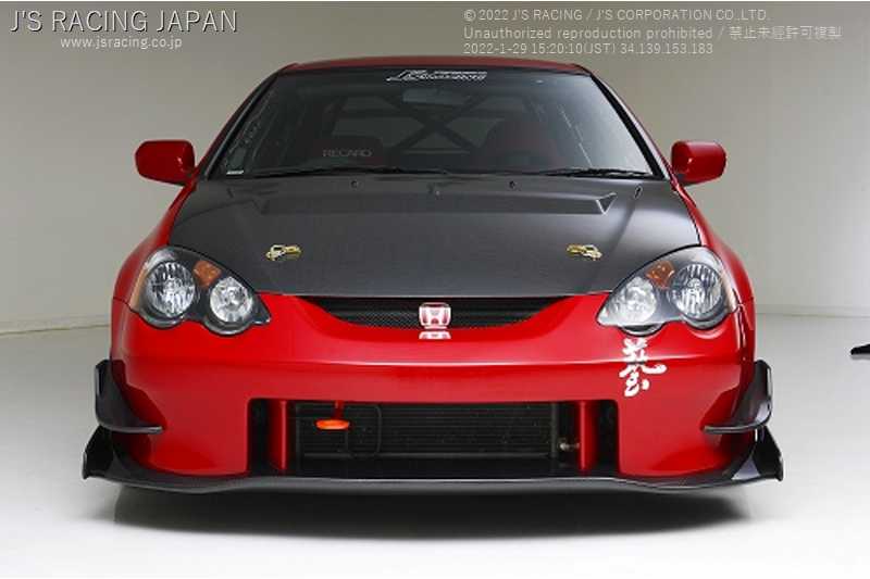 J'S RACING AERO BONNET TYPE-S FULL CARBON FOR HONDA INTEGRA DC5 K20A ABS-T5-CC