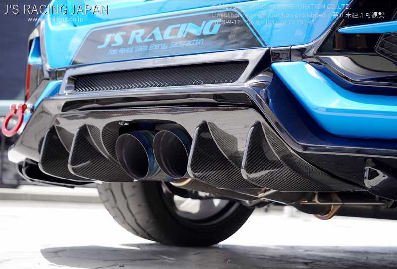J'S RACING REAR DIFFUSER CFRP FOR HONDA CIVIC FK8 RDF-K8-C