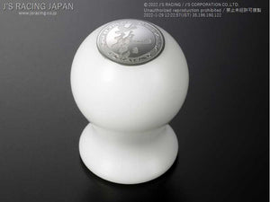 J'S RACING LIGHTWEIGHT SHIFT KNOB WHITE PSN-WH