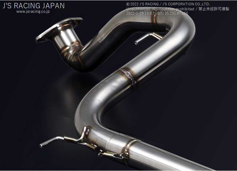 J'S RACING EXHAUST PLUS DUAL 70RS FOR HONDA CIVIC FK2 T304W4-K2-70RS