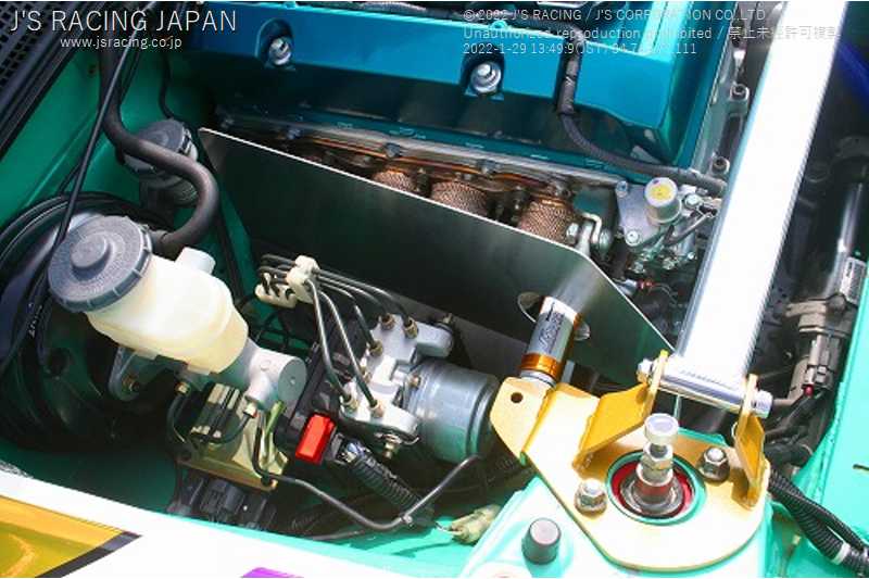 J'S RACING HEAT SHIELD PLATE FOR TORQUE DAMPER FOR HONDA S2000 AP1 2 F20C F22C ETA-S1