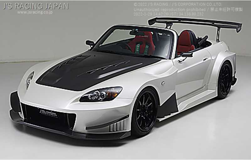 J'S RACING TYPE-GT WIDE BODY AERO SYSTEM FULL KIT FRP FOR HONDA S2000 AP1 2 F20C F22C GTK-S1-F