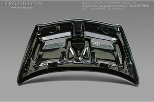 J'S RACING AERO BONNET TYPE-V FULL CARBON FOR HONDA FIT GD1 3 L13A L15A ABV-F1-CC