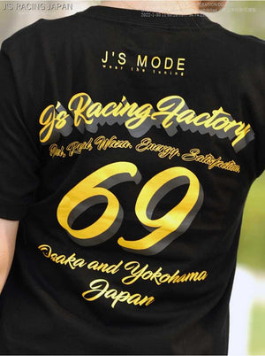 J'S RACING J'S MODE FACTORY TEE BLACK YELLOW JMT-FE10C