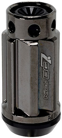 KYO-EI KICS BG7 NUT 20P ATTACHED CAP M12XP1.25 GLORIOUSE BLACK BG7F03
