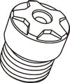 KYO-EI RACING COMPOSITE R40 ICONIX M14 PART 1PCS x1 ALUMINUM CLOSED END CAP M14xP1.5 ZCIA4R