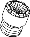 KYO-EI PARTS (1PC) CLOSED-END CAP (RESIN) M12xP1.25 ZCIF3W