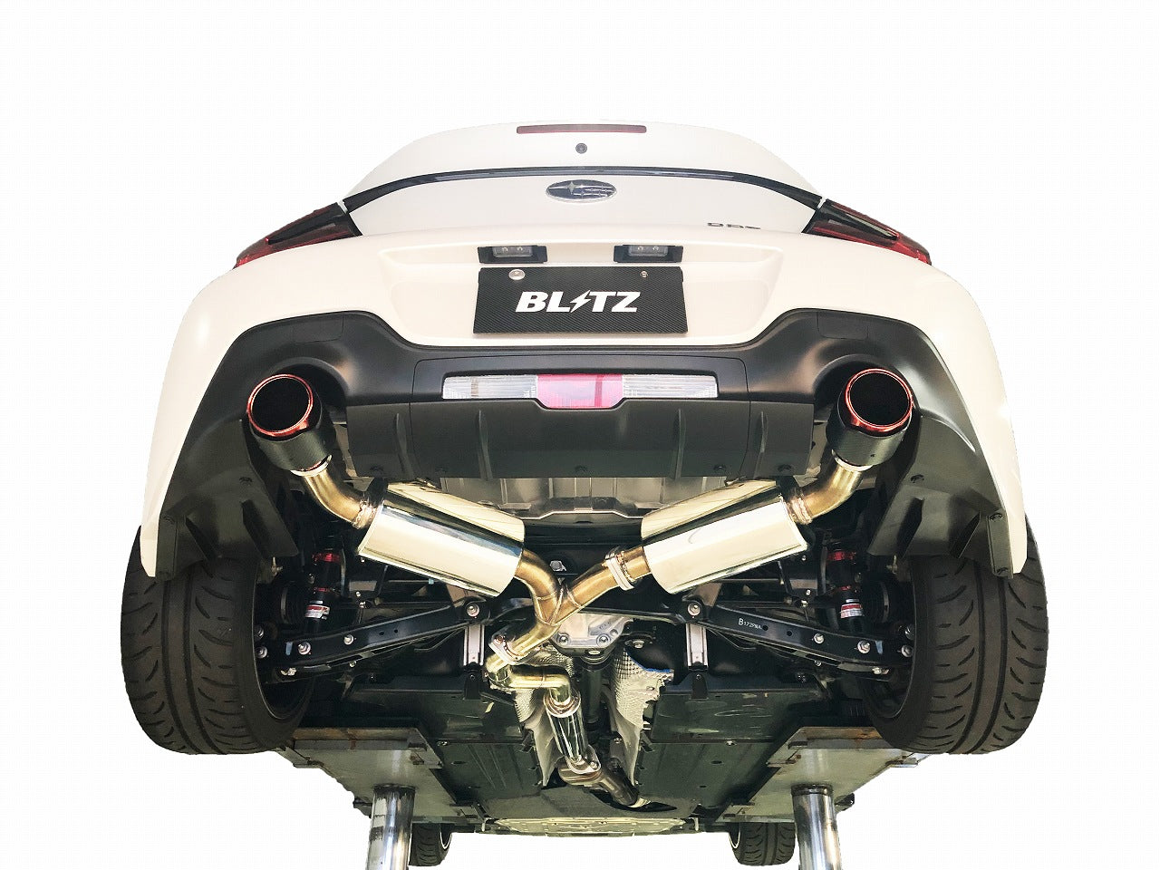 BLITZ NUR-SPEC CUSTOM EDITION STYLED EXHAUST CARBON For TOYOTA 86 ZN8 SUBARU BRZ ZD8 63199C