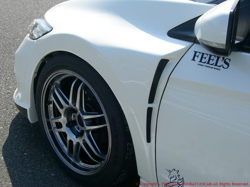 FEEL'S HONDA TWINCAM FRONT WIDE FENDER FRP FOR HONDA CR-Z ZF1 FEELS-00558
