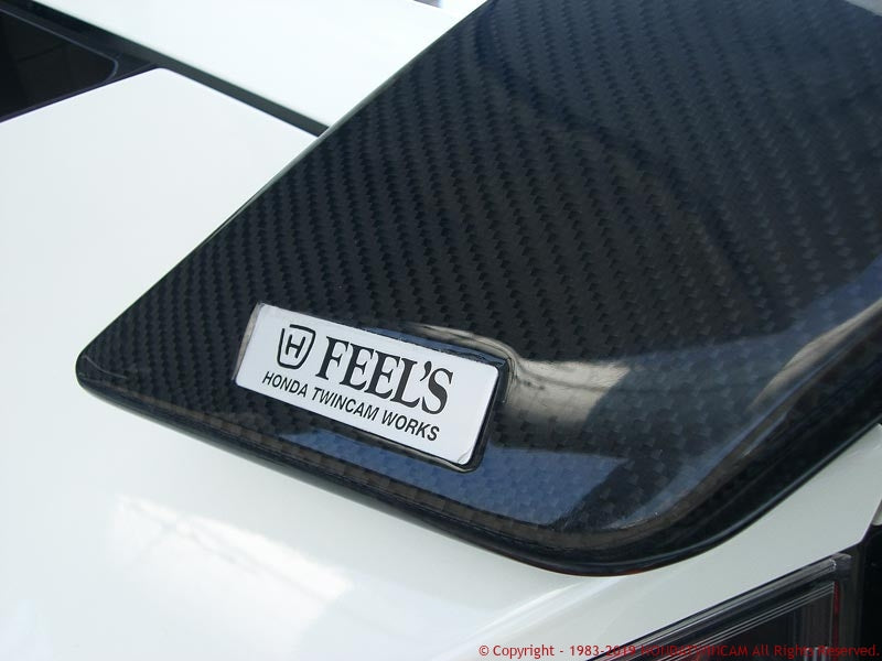 FEEL'S HONDA TWINCAM REAR WING CARBON BASE FOR HONDA CR-Z ZF1 FEELS-00553