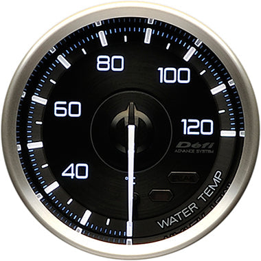 DEFI GAUGE METER ADVANCE A1 WATER TEMPERATURE WITHOUT SENSOR 60MM 20 TO 120 DEGREES C DF15302