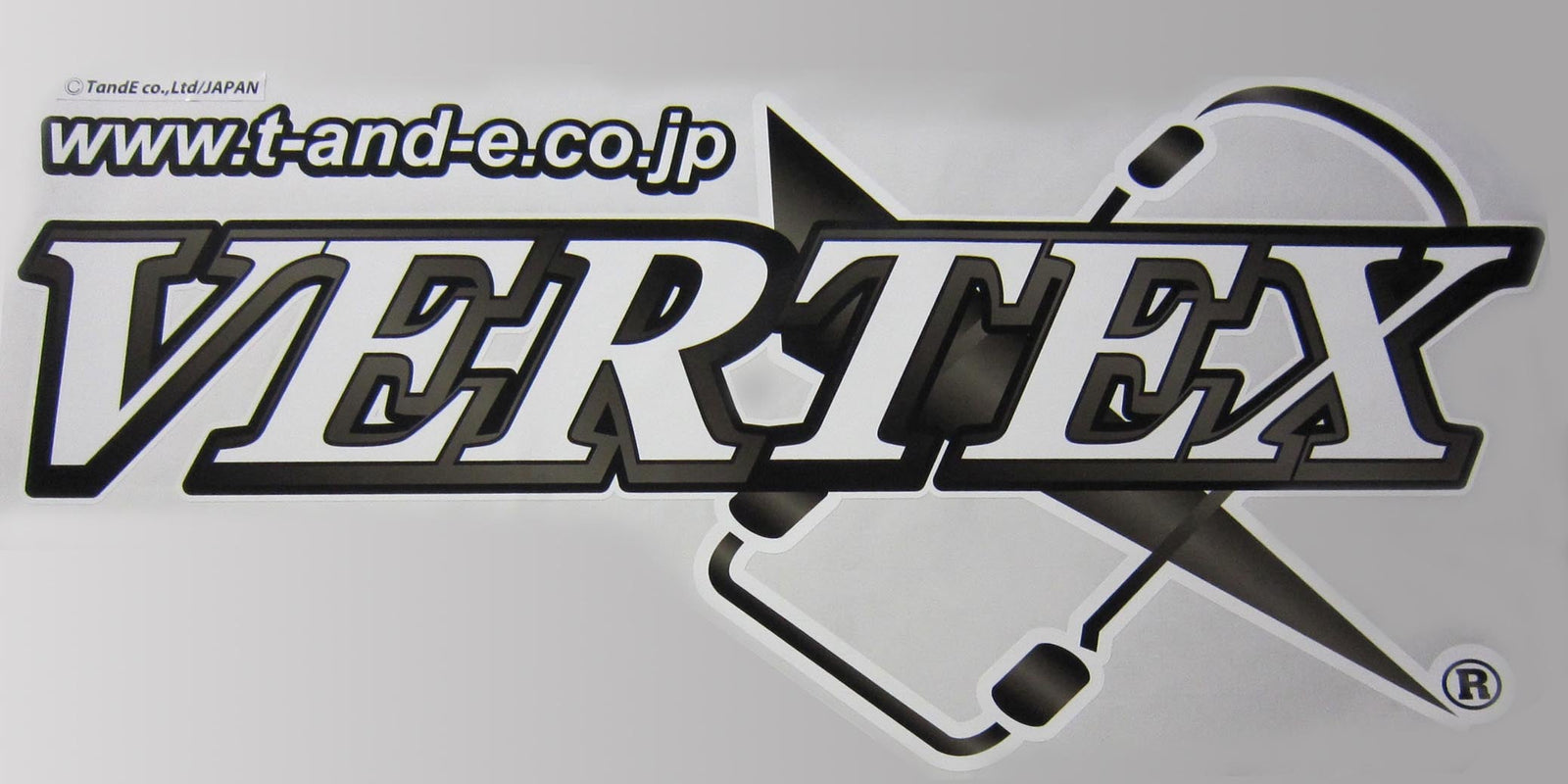 CAR MAKE T&E VERTEX BODY STICKER WHITE LOGO 1 SHEET FOR  CARMAKETE-02886
