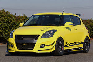 TM SQUARE FRONT BUMPER SPOILER FRP UNPAINTED FOR SUZUKI SWIFT ZC32S TMDF-A01101