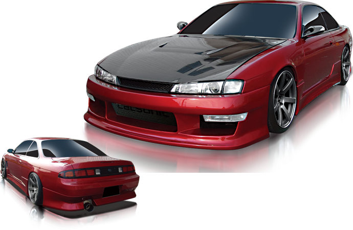 ORIGIN LABO FRONT BUMPER STYLISH LINE For SILVIA S14 KOUKI D-009-01