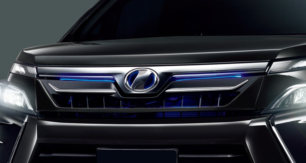 TRD FRONT GRILL (WITH LED) BORDEAUX MICA METALLIC (3R9)  For VOXY 8# ZS ZS  MS320-28018-D0