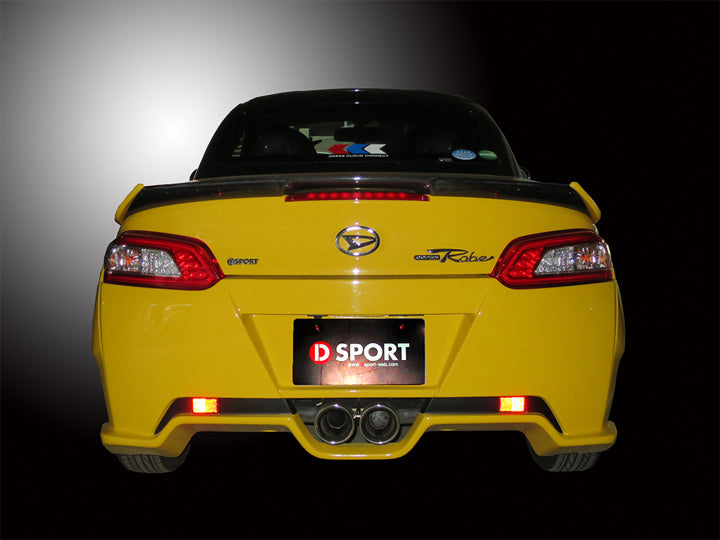 D-SPORT AERO REAR BUMPER FOR CDEX PAINTED BLACK MICA METALLIC X07 FOR DAIHATSU COPEN LA400K ROBE 52159-A240-X07-KX