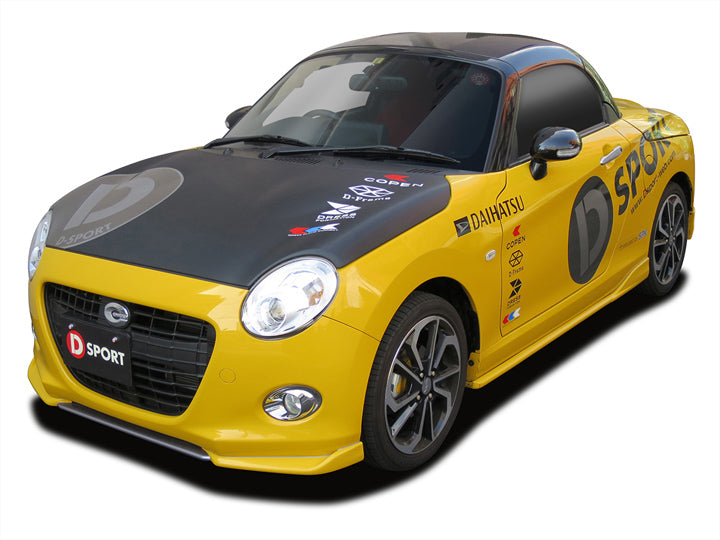 D-SPORT AERO PARTS SIDE SKIRT PAINTED TONICO ORANGE METALLIC R71 FOR DAIHATSU COPEN LA400K CERO 08150-A240-R71-KX