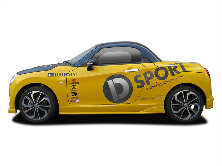 D-SPORT AERO PARTS REAR LOWER SKIRT PAINTED PEARL WHITE W24 FOR DAIHATSU COPEN LA400K CERO 08152-A241-W24-KX