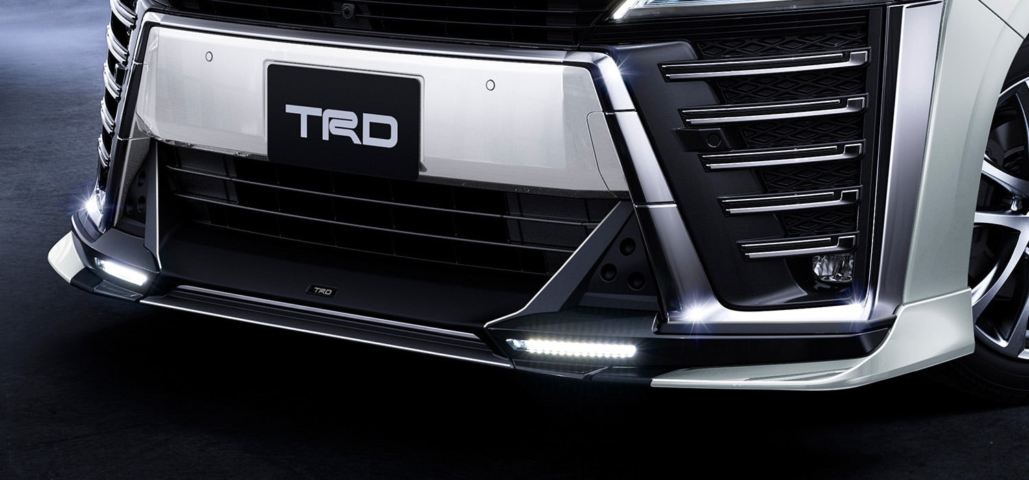TRD FRONT SPOILER (NO LED) BLACK (202)  For VELLFIRE 3# Aero  MS341-58025-C0