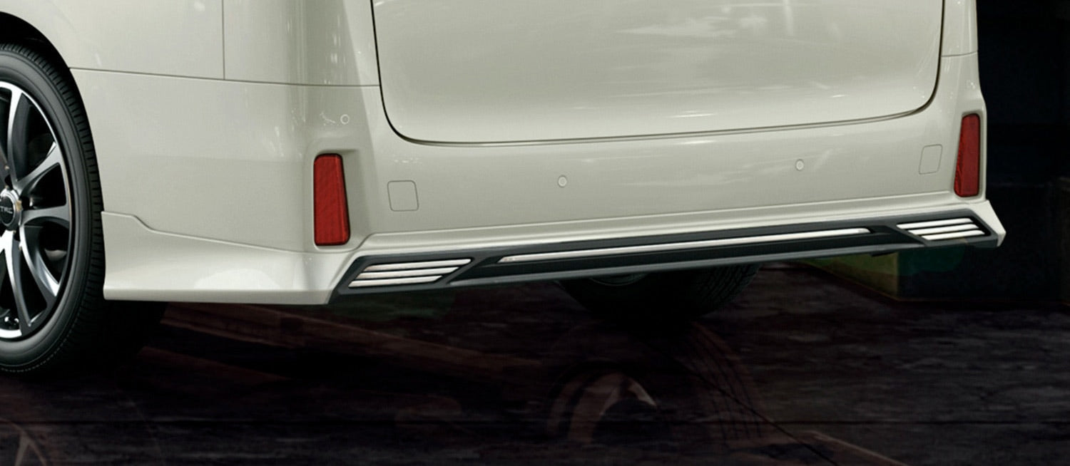 TRD REAR BUMPER SPOILER BLACK (202)  For Alphard 3# Aero  MS343-58003-C0