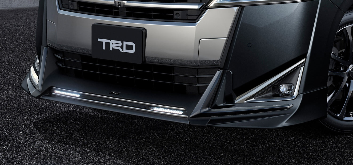 TRD FRONT SPOILER (WITH LED) BURNING BLACK (222)  For VELLFIRE 3# STD  MS341-58027-C2