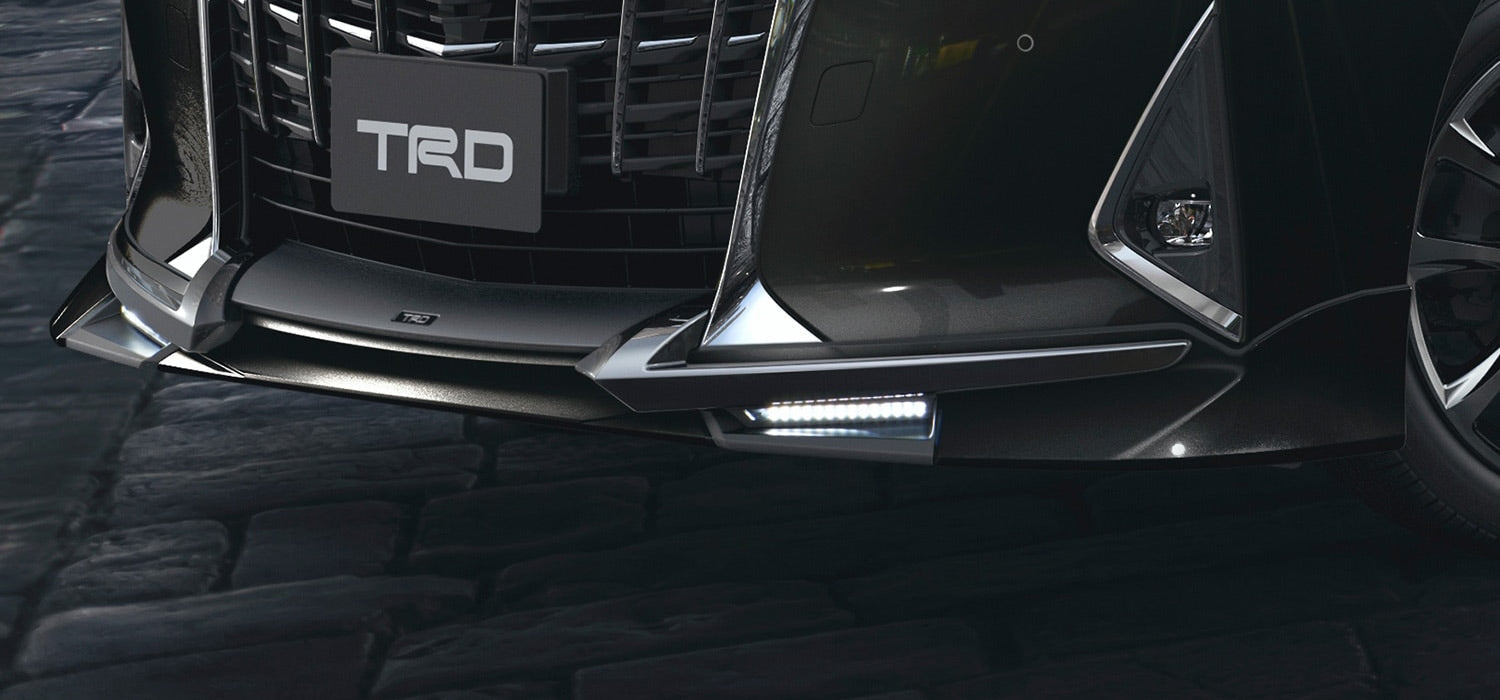 TRD FRONT SPOILER (NO LED) WHITE PEARL (070)  For Alphard 3# Std  MS341-58037-A0