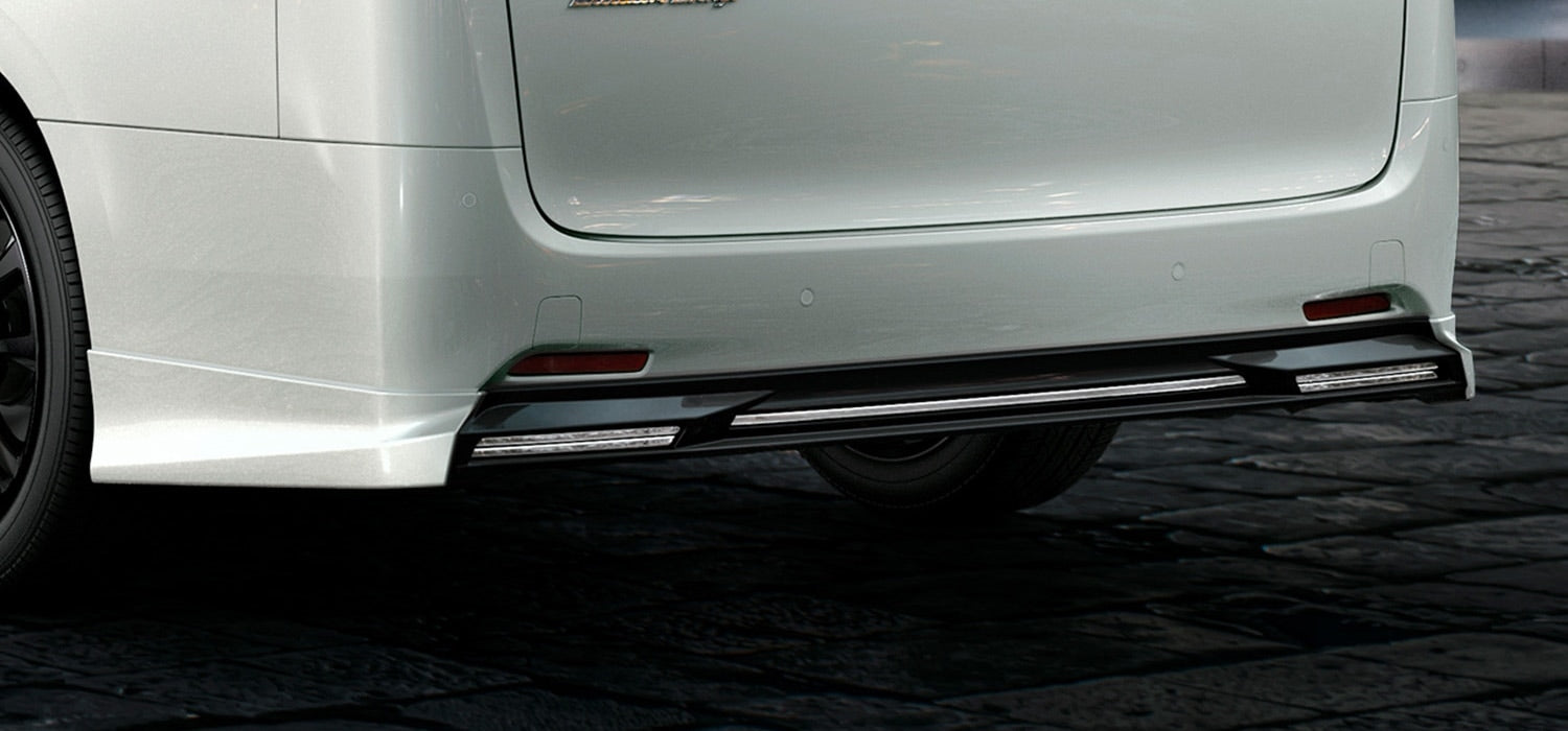 TRD REAR BUMPER SPOILER BLACK (202)  For Alphard 3# Std  MS343-58007-C0