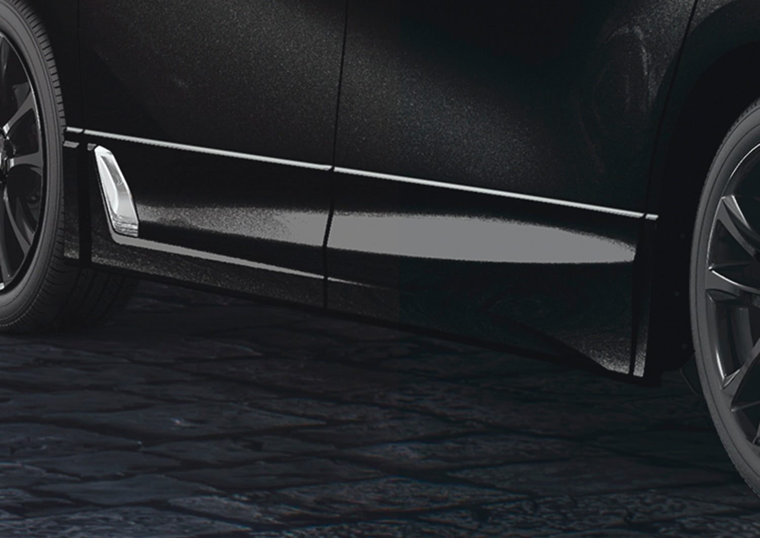 TRD SIDE SKIRTS WHITE PEARL (070)  For Alphard 3# Std  MS344-58005-A0