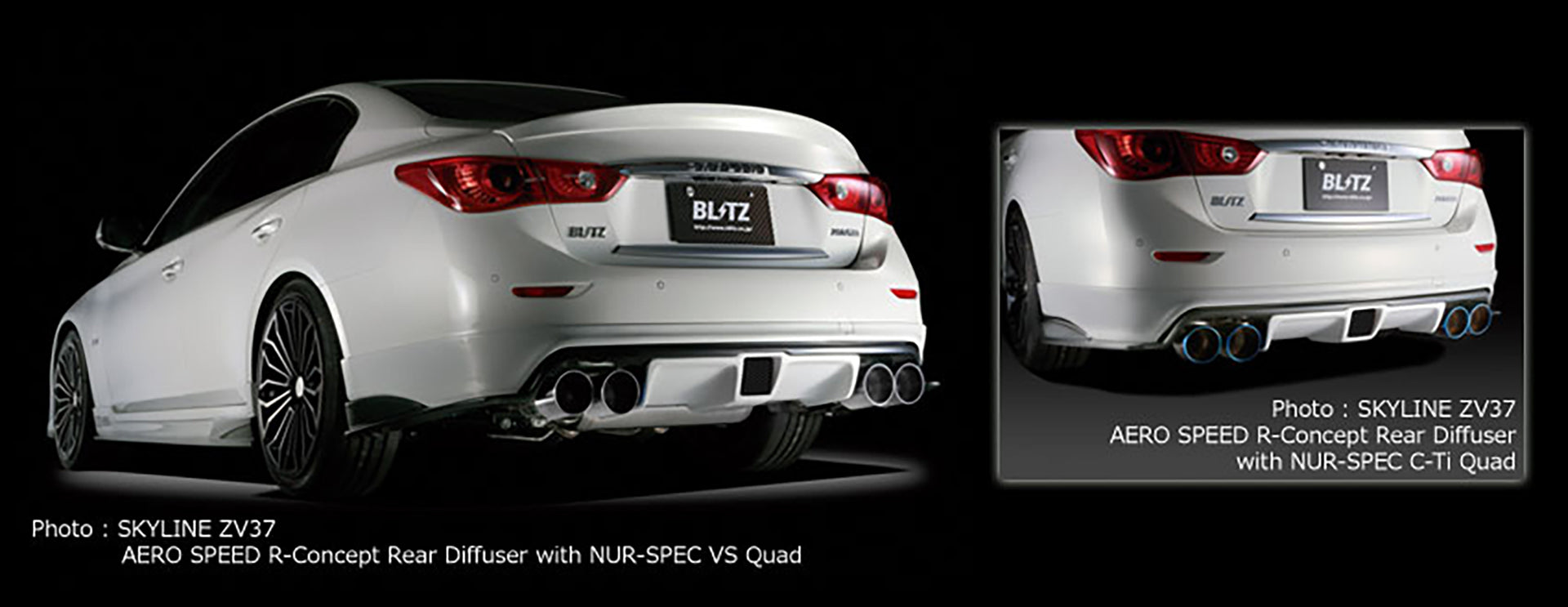 BLITZ Rear Diffuser  For NISSAN SKYLINE YV37 274A 60180
