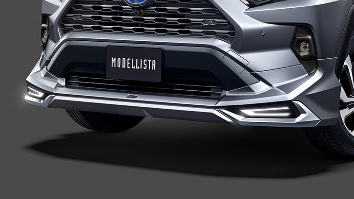 MODELLISTA FRONT SPOILER LED FRONT BLACK MICA FOR TOYOTA RAV4 MXAA52 54 AXAH52 54 D2531-60120-C0