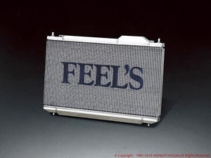 FEEL'S HONDA TWINCAM ALL-ALUMINUM 2-LAYER RADIATOR FOR HONDA CR-X EF9 FEELS-00435