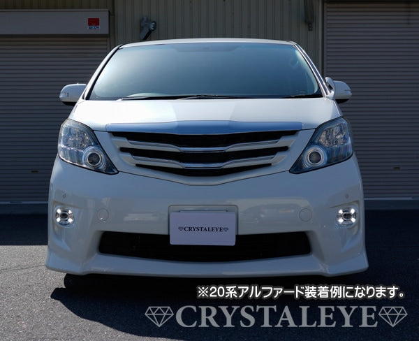 CRYSTAL EYE LED FOG LAMPS AND LED DAYTIME RUNNING LIGHTS FOR TOYOTA ALPHARD 20 ZENKI E023FG