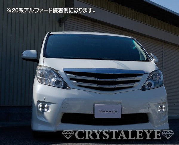 CRYSTAL EYE LED FOG LAMPS AND LED DAYTIME RUNNING LIGHTS FOR TOYOTA ALPHARD 10 KOUKI E023FG