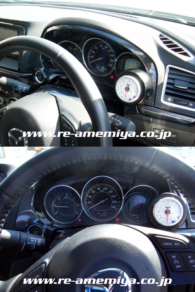 RE-AMEMIYA 60Φ METER PANEL CARBON FOR MAZDA ATENZA AD IP-132030-004