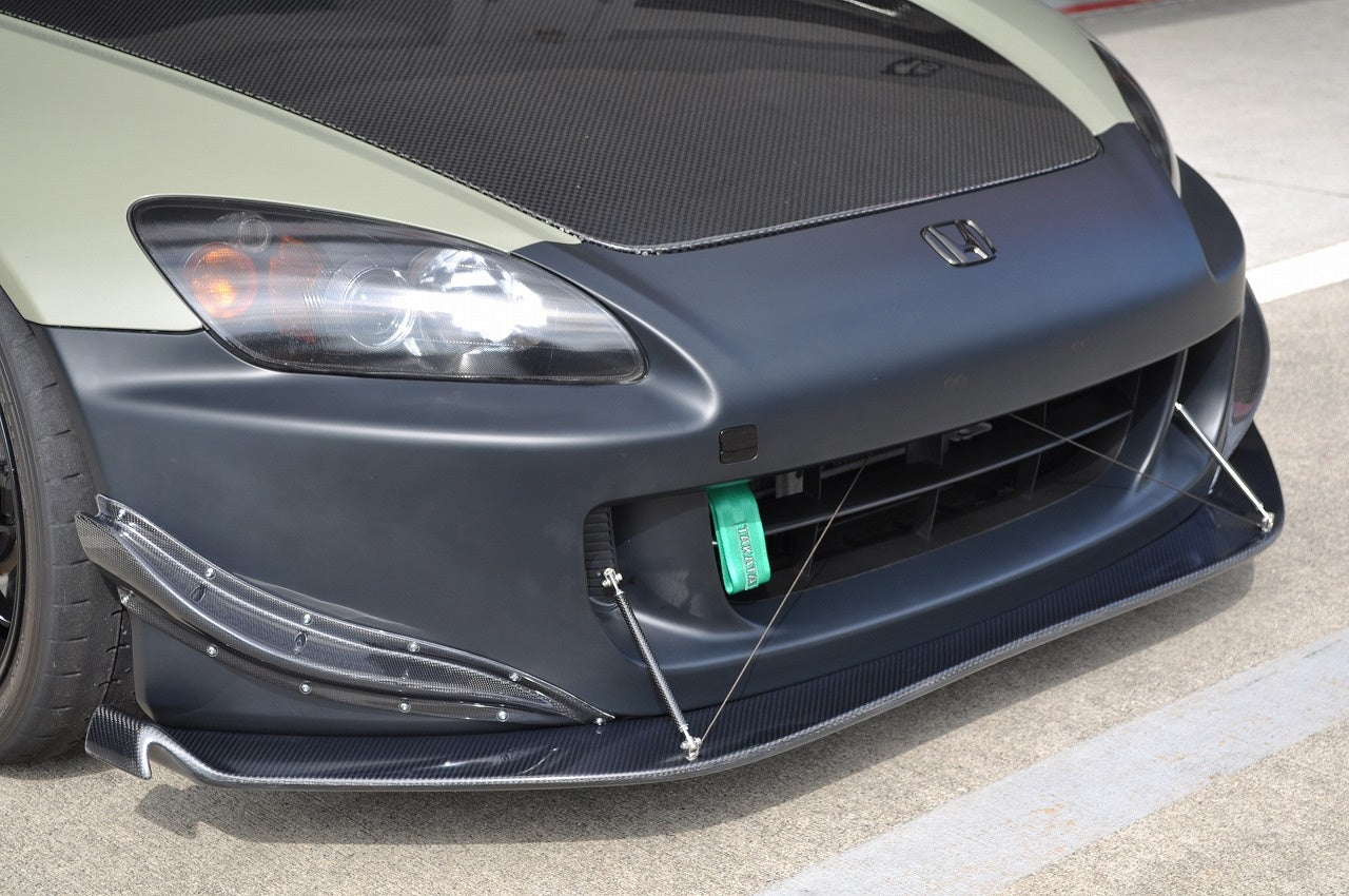 CSOHARA GT FRONT WING FRP MODEL BLACK GEL FOR HONDA S2000 AP1 AP2 CSOHARA-00072
