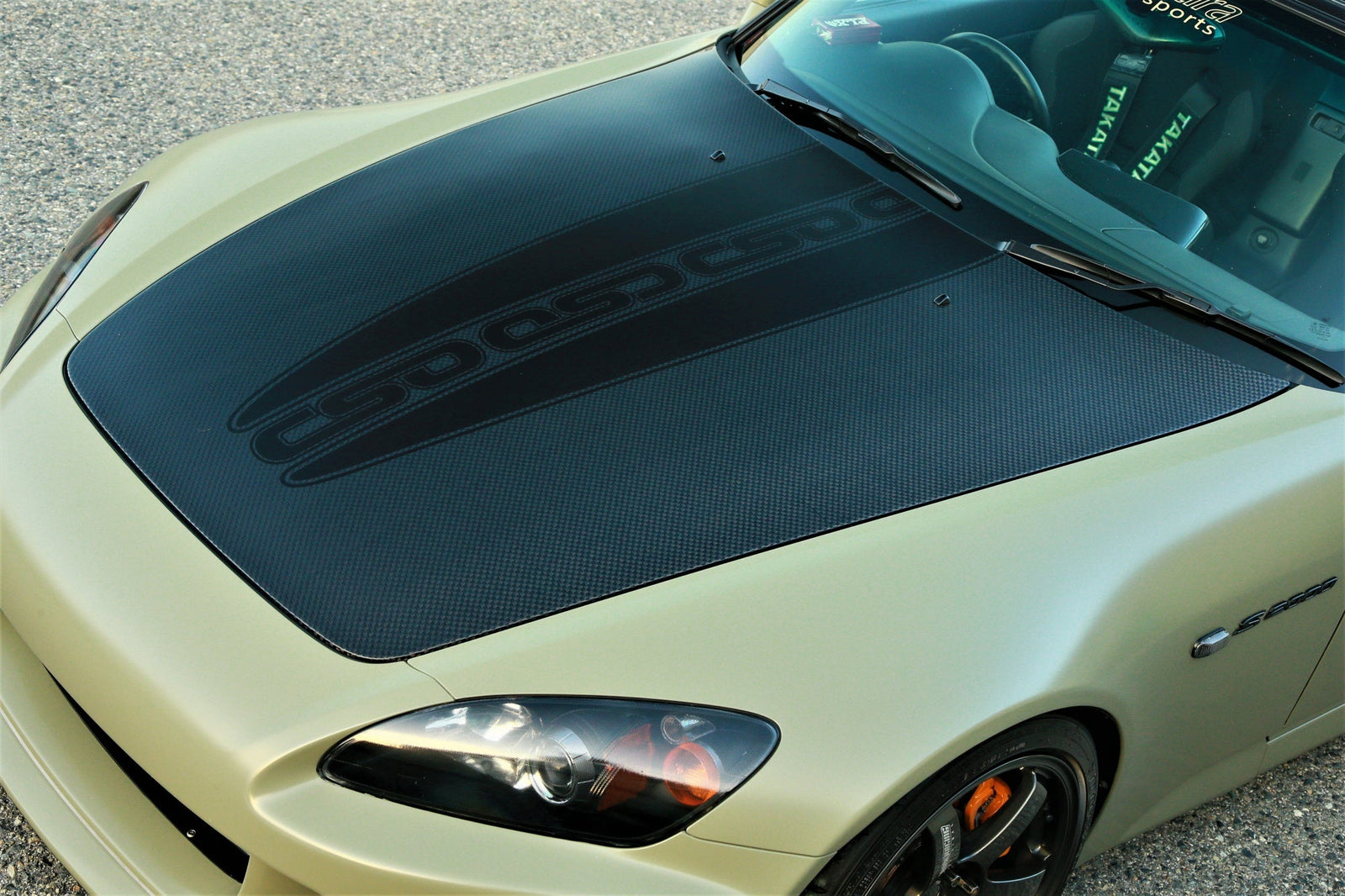 CSOHARA CFRP BONNET 3 COATS CLEAR FINISH FOR HONDA S2000 AP1 AP2 CSOHARA-00065