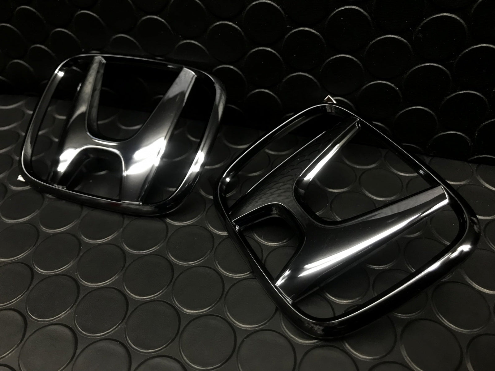 CSOHARA BLACK PLATED EMBLEM F/R SET FOR HONDA S2000 AP1 AP2 CSOHARA-00082